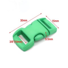 3/8″(10mm) Colorful Contoured Curved Side Snap Release Plastic Buckles Paracord