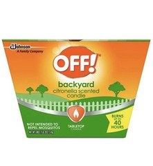 OFF! Backyard Citronella Scented Tabletop Single Wick Bucket Candle 18 oz – NEW