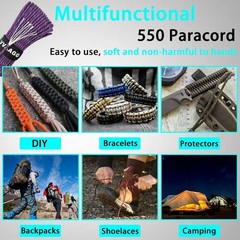 550lb Reflective Nylon Paracord 100 Feet – Perfect for Camping & Survival Gear