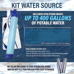 Family Comfort 72 Emergency Survival Kit/Backpack – 72 Hours for 2-6 People