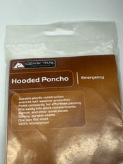 Ozark Trail Hooded Emergency Poncho Durable Clear Plastic 100% Waterproof NEW