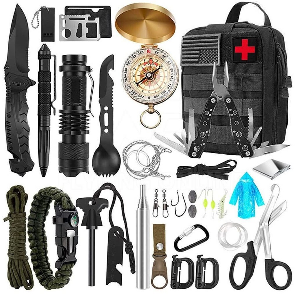 Tactical Emergency Equipment Survival Kit Outdoor Sport Hiking Camping SOS Tools