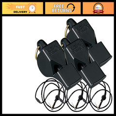Classic Whistle Set with Breakaway Lanyard – 3 Pack for Sports & Events