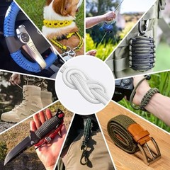 1200 Paracord Rope – 4.4mm 14 Strand Nylon Parachute Spool para 100 ft White