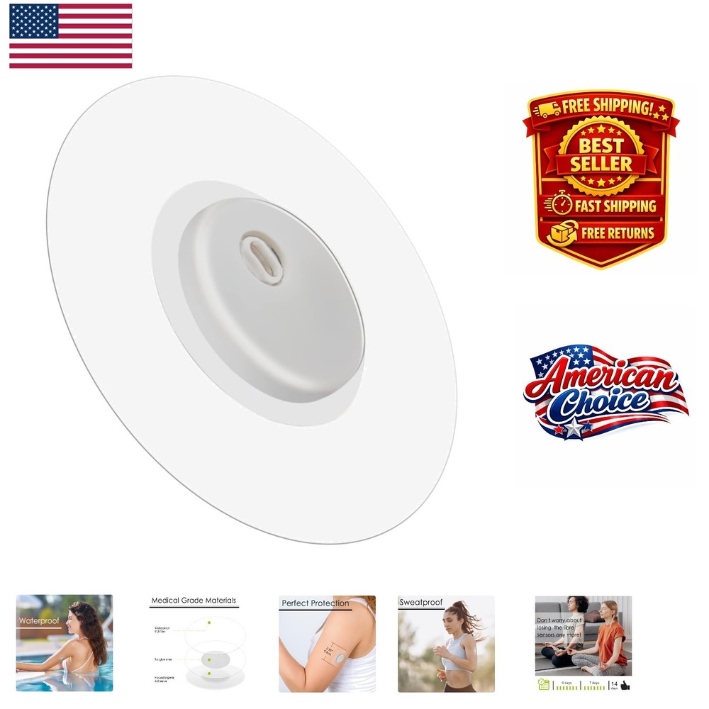 Waterproof 45 Count Adhesive Patches for Libre 3 – Easy One-Handed Application