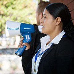 THUN150 Extra-Loud Megaphone Speaker – 600-Yard Range Bullhorn Megaphone with