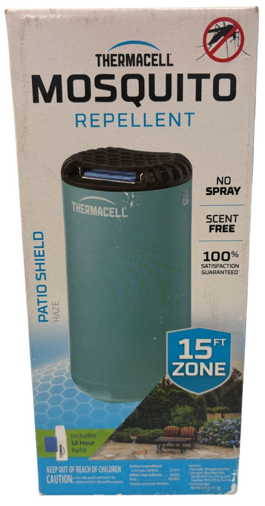 Thermacell Patio Shield Mosquito Repeller-15ft zone-haze