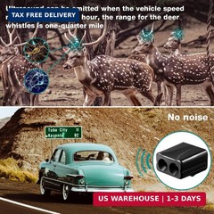 8 Pieces Deer Whistle Avoids Collisions, Deer Whistles for Car Deer Warning Devi