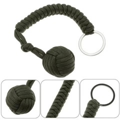 Paracord Monkey Fist Style Keychain Outdoor Hiking Accessory