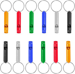 Set of 12 Extra Loud Whistles for Camping Hiking Hunting Outdoors Sports and Eme