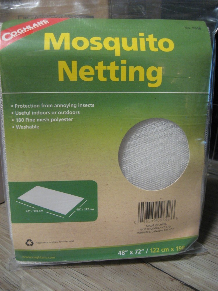 Coghlan’s 48″ x 72″ Mosquito Netting – Washable Insect Protection Mesh Cover Net