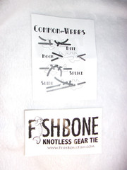 Fish Bone Knotless Rope Tie – Piranha – SEALED NEW IN PACKAGE teal