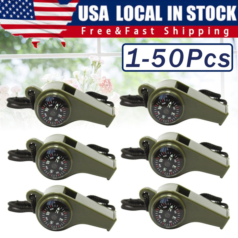 1-200 Very Loud Keychain Whistle for Survival, Sports, Hiking, Outdoor Activity