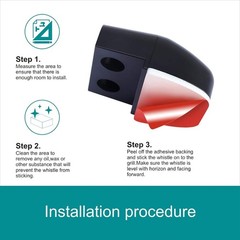 Deer Whistles for Car 8 Pack Dual Construction Universal Fit Black Easy Install
