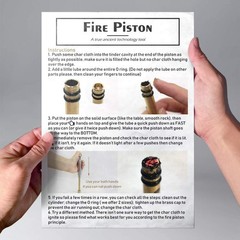 Metal Fire Piston – Survival Tool for Campers, Preppers & Science Education