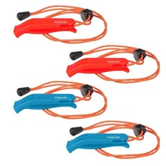 3/4 Pcs Emergency Whistle – Super Loud Survival Whistle with Lanyard for Safe…