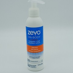 Zevo On-Body Mosquito & Tick Repellent Lotion ~ Odorless 5.8oz Pump Bottle