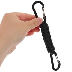 Aluminum Alloy Paracord Keychain For Camping And Hiking 1Pcs 7.9×1.2×0.2In