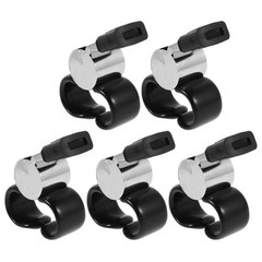 5 Pcs Referee Ring Whistle Loud Metal Finger for Referees Crisp Sound