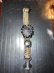 Seven Core Paracord Men’s Hiking Survival Watch With Compass
