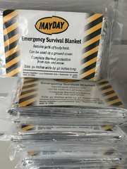 Emergency Survival Blankets (10 MayDay) (9 Mylar Rescue Blanket