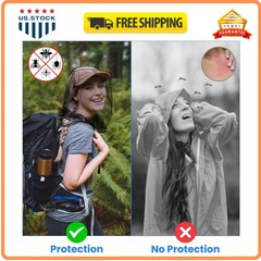 2 Pack Mosquito Head Net Breathable Bug Mesh for Hiking Camping Fishing Garde…