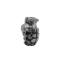 Dual Color Skull Grenade Brass Knife Beads EDC DIY Paracord Woven Bracelets