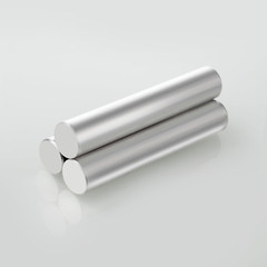 3 Pieces 99.99％ Magnesium Metal Rod, High Purity Mg Bar for Fire Starter, Surviv