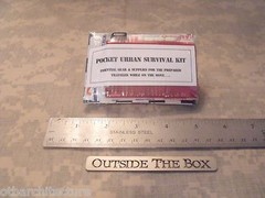 NEW! «Pocket Urban Survival Kit» Washington DC Map, Knife, Whistle, Compass