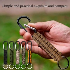 Siutaga 6 Pcs Paracord Keychains with 6.29 x 0.78 inches, Multicolor