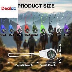 Mini Compass for Kids Keychain, Small Bulk Multi-Color Outdoor Camping Hiking Po