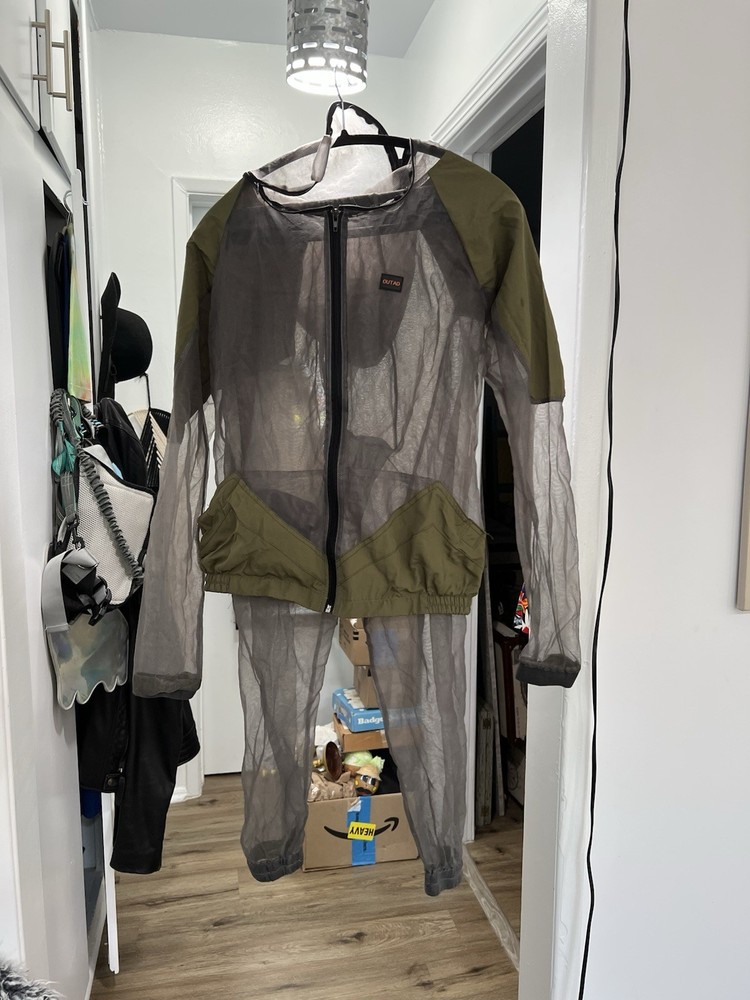 Mosquito Suit Set Jacket Hoodie Pants Bug Suit Sz m Unisex