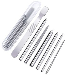 7 Pack Stainless Steel Paracord FID Set Paracord Lacing Stitching Needles and Sm