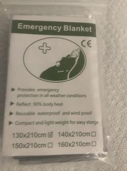 Emergency Thermal Blanket 52 X 82