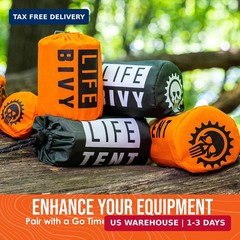 Go Time Gear Emergency Blankets for Survival (12 Pack), Mylar Emergency Survival