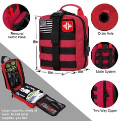 LUXMOM Gifts for Men Dad Christmas, Survival Kit and First Aid Kit, 142 Pcs S…