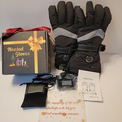 LATITOP Heated Gloves Large Men Women 7.4V 22.2WH Rechargeable Battery Outdoor