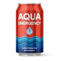 Canned Water – 24 Pack, 12 Fl Oz, 50-Year Shelf Life, Eco-Friendly, USA Made