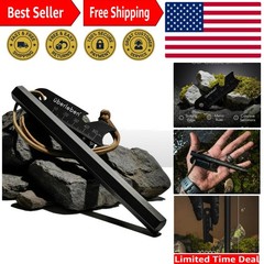 Survival Ferro Rod Fire Starter – Multi-Tool Striker, 20k Strikes, Waterproof