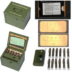 14 Piece German Army Radiation Dosimeter, Set, Tactical FH390 FAG Radioactivity