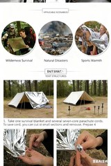 Outdoor Survival High-Reflective Lifejacket Camping Moisture-Proof Emergency 8