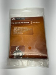 Ozark Trail Hooded Emergency Poncho Durable Clear Plastic 100% Waterproof NEW