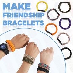 Paracord Bracelet Kit – 40 Colors, 10 Feet, Complete Accessories for Making B…