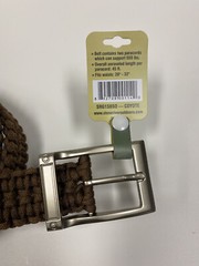 Stone River 550 lb Paracord Survival Belt Size Small 28-32 Waist Coyote SRG1SBSO