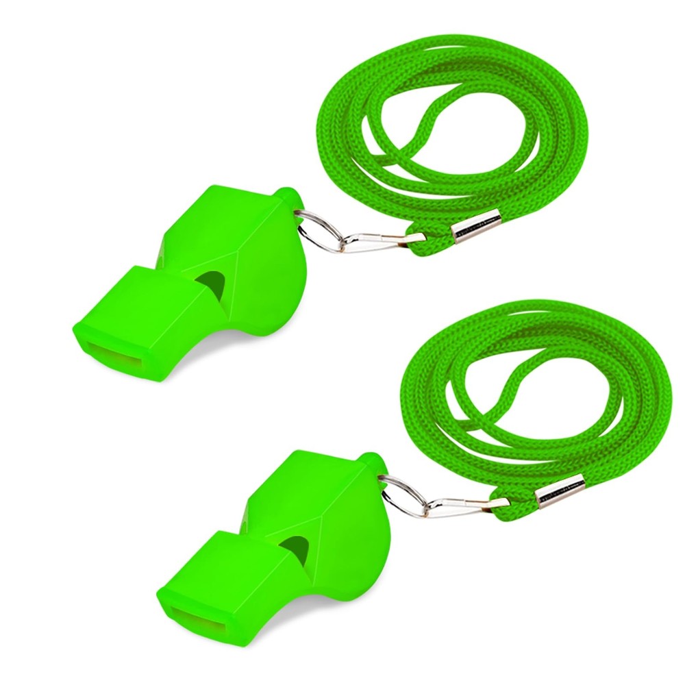 PlumeCHJ 2 Pack Sports Whistle with Lanyard Loud Sound for Coaches Referee