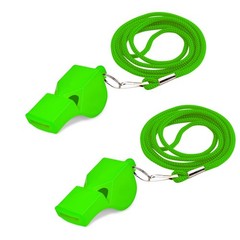 PlumeCHJ 2 Pack Sports Whistle with Lanyard Loud Sound for Coaches Referee
