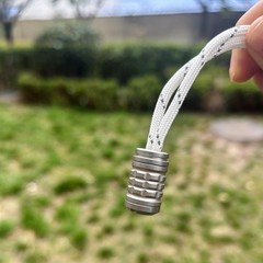 Titanium Paracord Bead Outdoor EDC Necklace Bead Stopper, Style 1