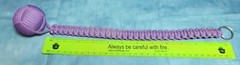 Monkey fist Purple Golf Ball 15-1/2″ Handmade In the USA w USA MADE PARACORD