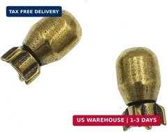 EDC Mini Bomb Brass Paracord Beads,2pcs Antique Knife Lanyard Cord Beads Keychai