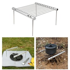 Lightweight Stainless Steel Camping Grill Compact Size Great for Outdoor Meals